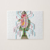 Inwendige organen Vector Kunstdiagram Anatomie Legpuzzel (Horizontaal)