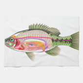 Inwendige organen Vector Kunstdiagram Anatomie Theedoek (Horizontaal)