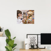 inwendige schoten van een apotheek poster (Thuiskantoor)