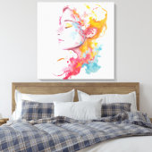 inwendige straling canvas afdruk (Insitu (Slaapkamer))