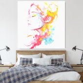 inwendige straling canvas afdruk (Insitu (Slaapkamer))