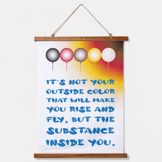 Inwendige substantie van een externe kleur hangend wandkleed (Voorkant)