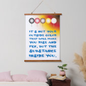 Inwendige substantie van een externe kleur hangend wandkleed (Slaapkamer)