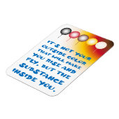 Inwendige substantie van een externe kleur magneet (Linkerzijde)