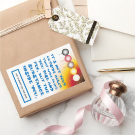 Inwendige substantie van een externe kleur rechthoekige sticker