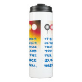 Inwendige substantie van een externe kleur thermosbeker (Voorkant)