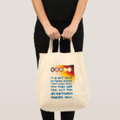 Inwendige substantie van een externe kleur tote bag (Voorkant (product))