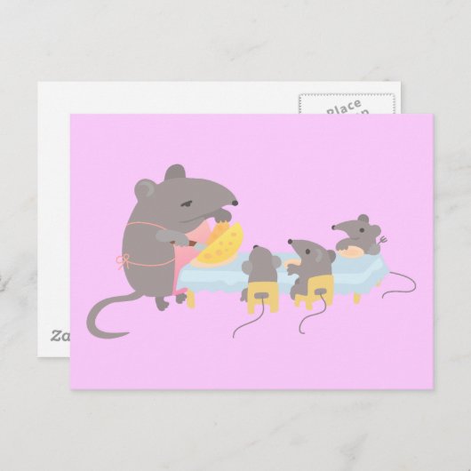 Inwendige tijd briefkaart (Voorkant / Achterkant)