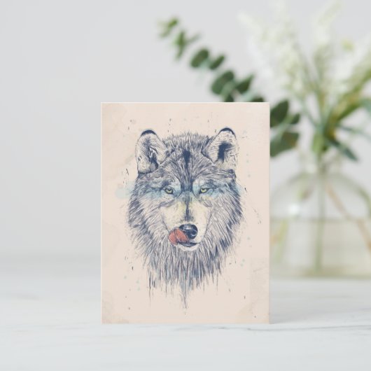 Inwendige tijd briefkaart (Staand voorkant)