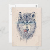 Inwendige tijd briefkaart (Voorkant / Achterkant)