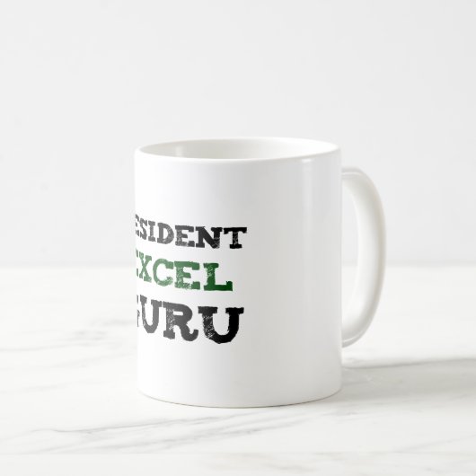 Inwoner Excel Guru Novelty Mok (Voorkant rechts)