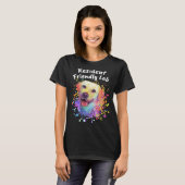 Inwoner Friendly Lab Labrador Retriever Humor 1 T-shirt (Voorkant volledig)