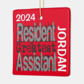 Inwoners assistent-assistent-generaal CUSTOM Keramisch Ornament (Links)