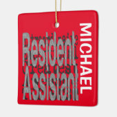 Inwoners assistent-assistent-generaal CUSTOM Keramisch Ornament (Links)