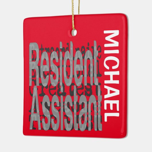 Inwoners assistent-assistent-generaal CUSTOM Keramisch Ornament (Links)