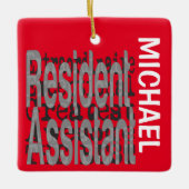 Inwoners assistent-assistent-generaal CUSTOM Keramisch Ornament (Voorkant)