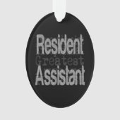 Inwoners assistent-extraordinaire ornament (voorkant)