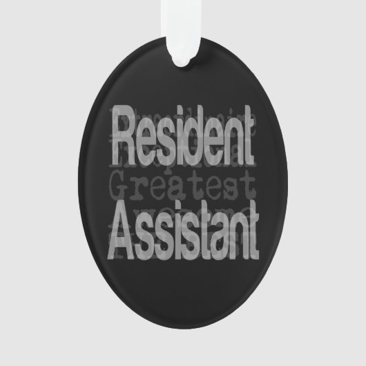 Inwoners assistent-extraordinaire ornament (voorkant)