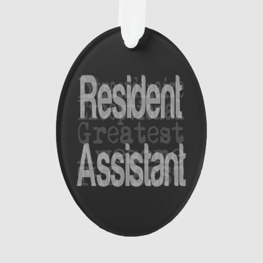 Inwoners assistent-extraordinaire ornament (achterkant)
