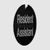 Inwoners assistent-extraordinaire ornament (voorkant)