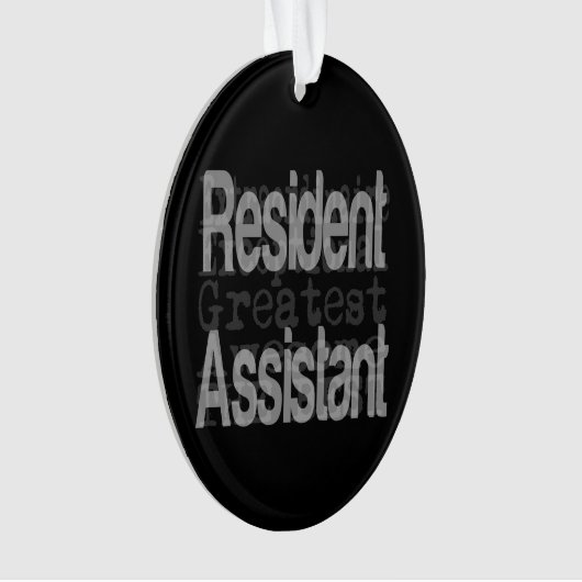 Inwoners assistent-extraordinaire ornament (voorkant)