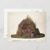 Inwoners van het eiland Terra del Fuego Briefkaart (Voorkant / Achterkant)