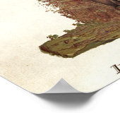 Inwoners van het eiland Terra del Fuego Poster (Hoek)