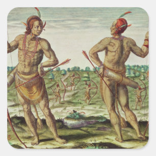 Inwoners van Virginia Vierkante Sticker