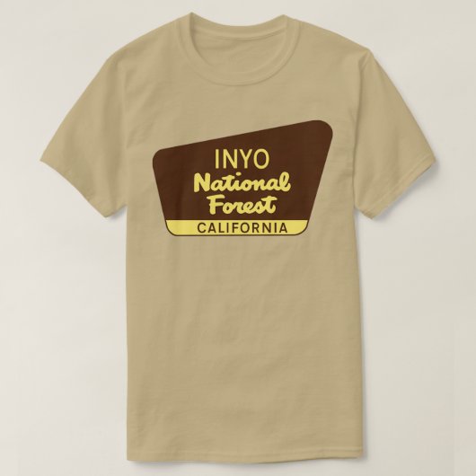 INYO NATIONAL FOREST CALIFORNIA YOSEMITE DEATH VAL T-SHIRT (Design voorkant)