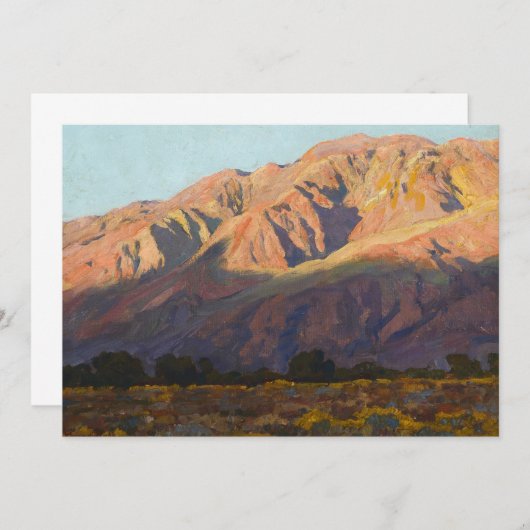 Inyo Range at Sunset, Lone Pine by Maynard Dixon Bedankkaart (Voorkant / Achterkant)