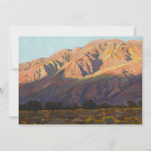 Inyo Range at Sunset, Lone Pine by Maynard Dixon Bedankkaart