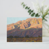Inyo Range at Sunset, Lone Pine by Maynard Dixon Bedankkaart (Staand voorkant)