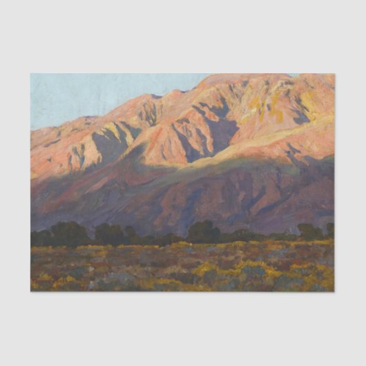 Inyo Range at Sunset, Lone Pine by Maynard Dixon Tissuepapier (Voorkant)