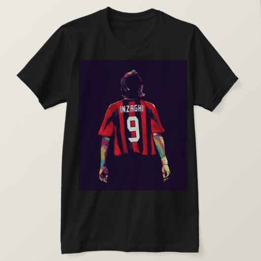 Inzaghi wpap pop art  t-shirt (Design voorkant)