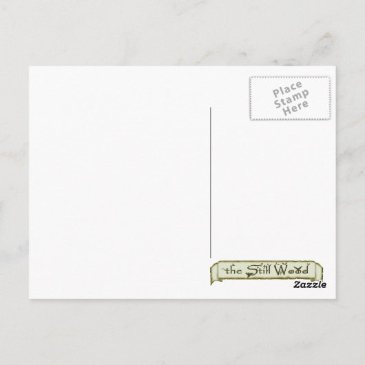 Inzamelbaar briefkaart "Enchanted Treehouse" (Achterkant)