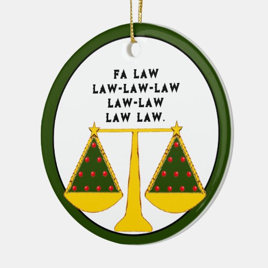 Inzamelbare advocaat keramisch ornament (Links)