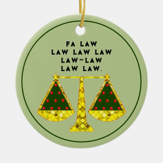 Inzamelbare advocaat keramisch ornament (Voorkant)