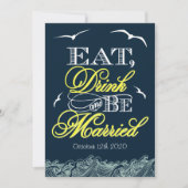 Inzendingen van marinesblauwe en gele nautische br kaart (Voorkant)