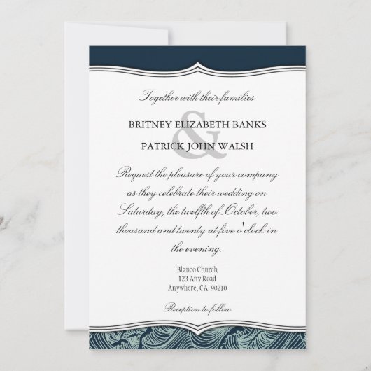 Inzendingen van marinesblauwe en gele nautische br kaart (Achterkant)