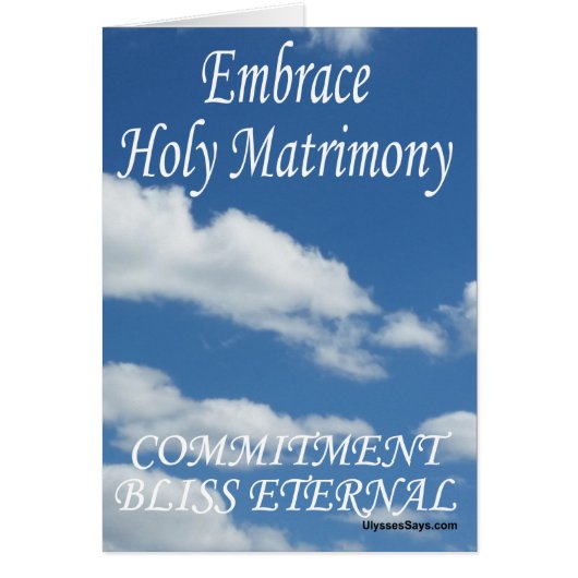 Inzet in Heilige Matrimonie (Voorkant)