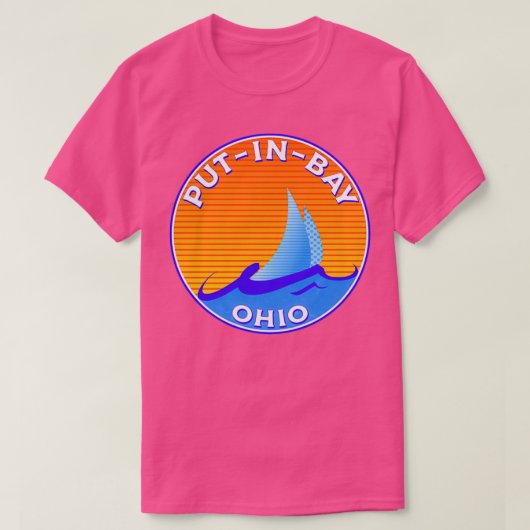 Inzet in het meer van Ohio in het meer van Erie Mi T-shirt (Design voorkant)