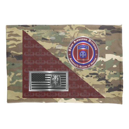 Inzet van de 82e luchtlandingsdivisie kussensloop (Voorkant)