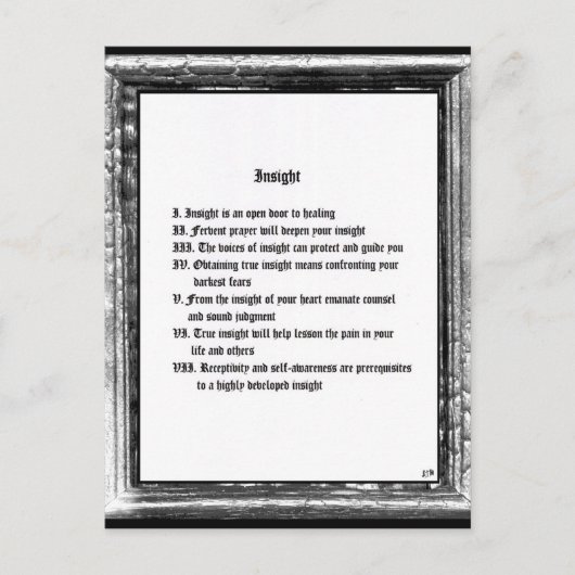 Inzicht Briefkaart (Voorkant)