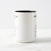 Inzicht in advocaten tweekleurige koffiemok (Center)