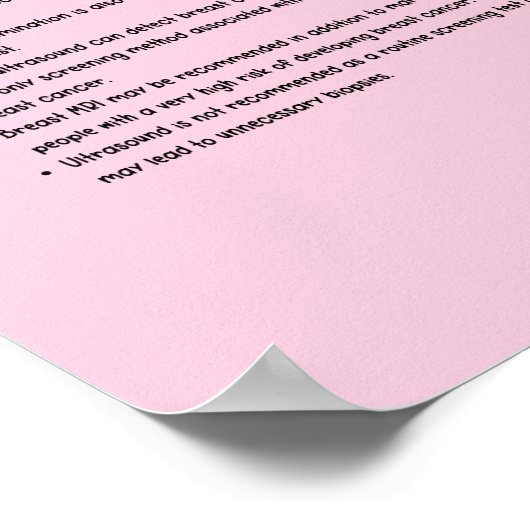 Inzicht in de basis van borstkankerscreening poster (Hoek)