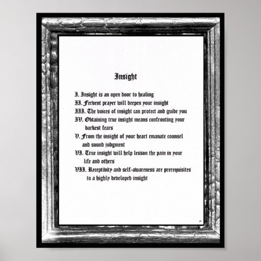 Inzicht Poster (Voorkant)
