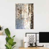 'Inzichtelijk' neutraal Abstract Art Poster afdruk (Thuiskantoor)