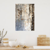 'Inzichtelijk' neutraal Abstract Art Poster afdruk (Keuken)