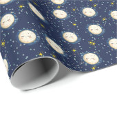 Inzoomen op de Maan Cadeaupapier (Rol Hoek)