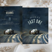Inzoomen op een:  Race Car Birthday Kaart